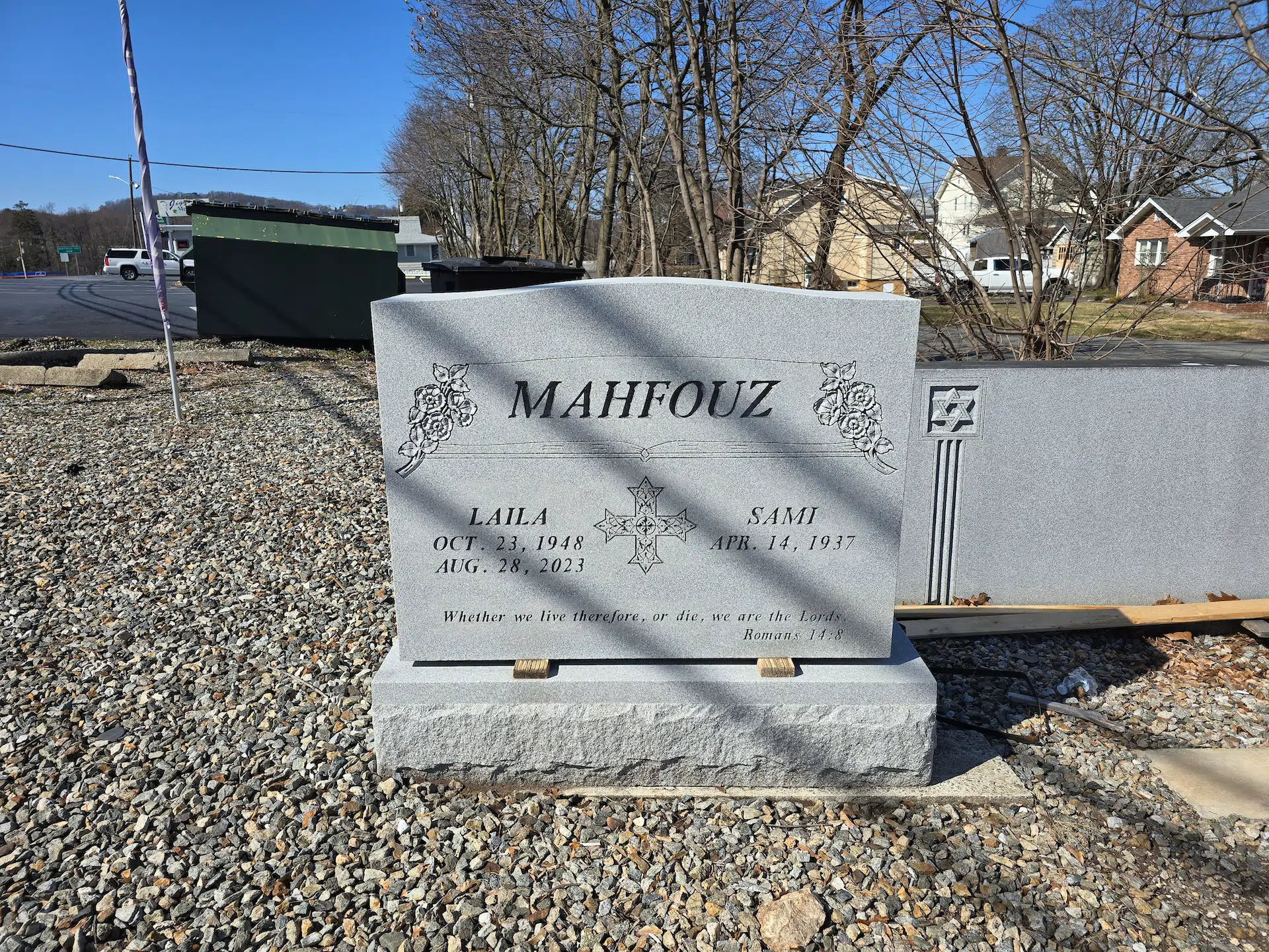 Granite Headstone hand-carved by NJ Granite Headstones in NJ — image 1